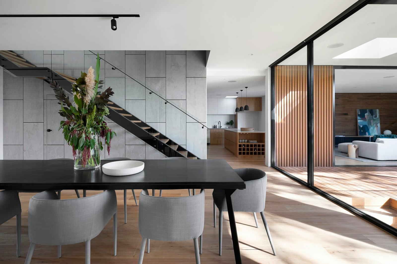 Elegant interior with carefully finished walls - illustrative stock photo