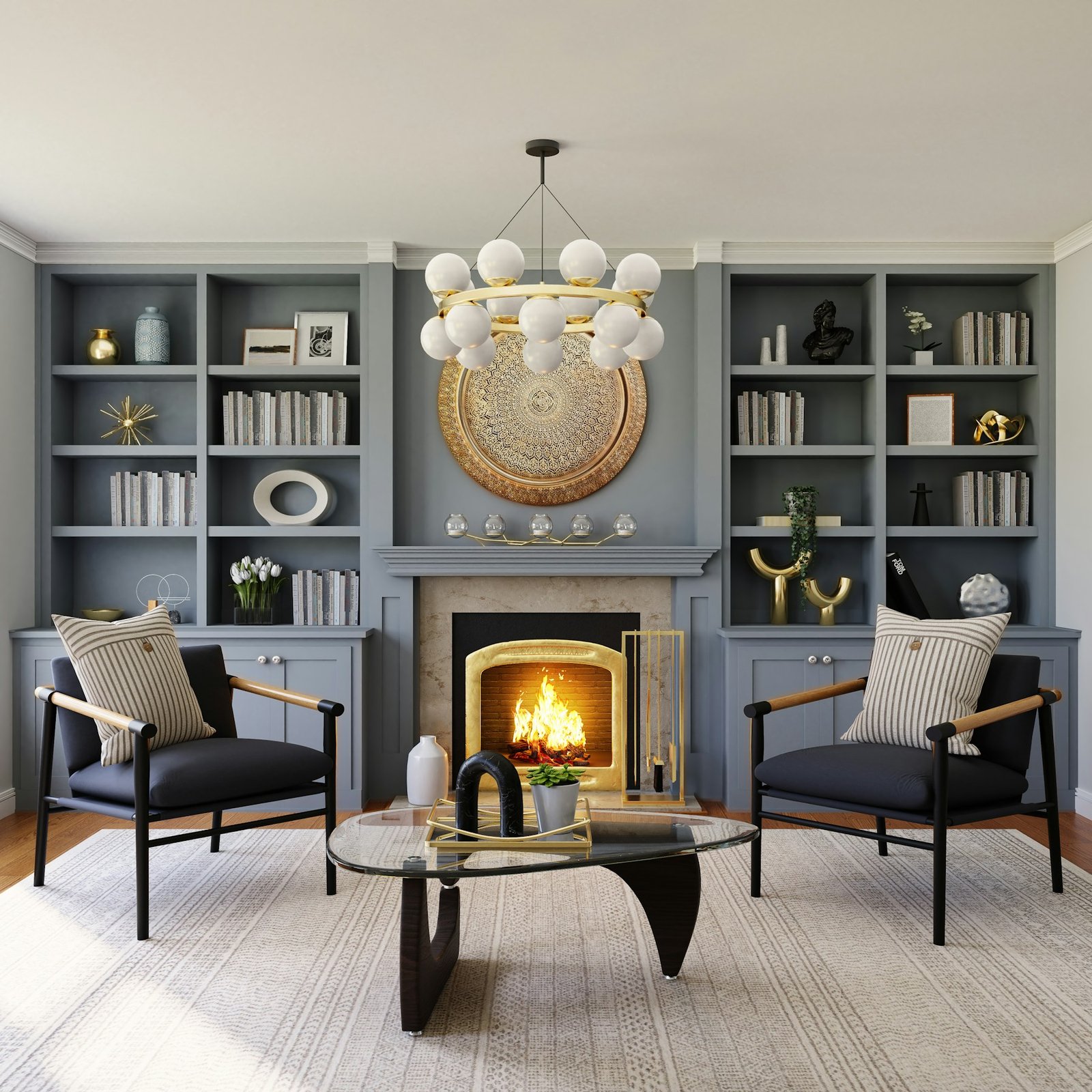 Interior room and finishing detail inspiration - illustrative stock photo