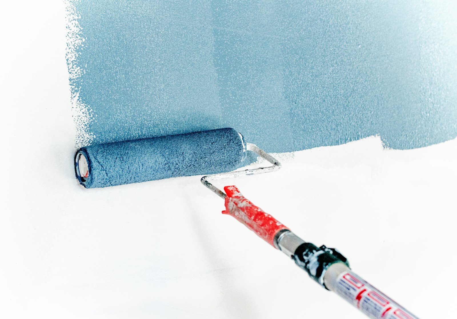 Interior wall painting and surface preparation - illustrative stock photo